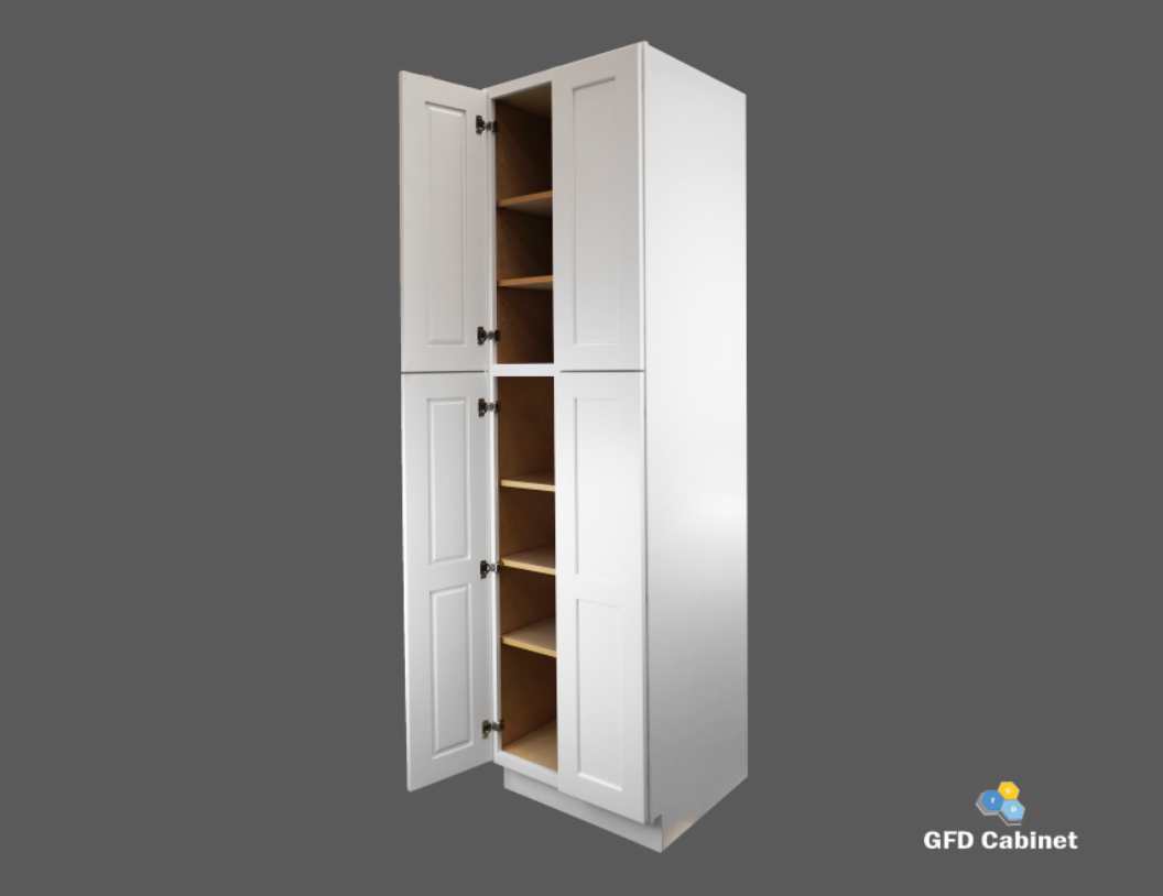 PC3096 Shaker Style Wall Pantry Cabinet 30"Wx96"Hx24"D