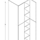 PC3096 Frameless Wall Pantry 30"Wx96"Hx24"D