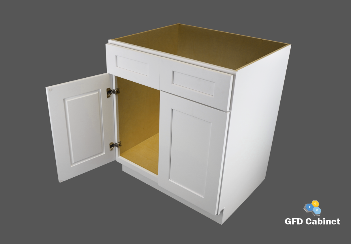SB30 Shaker Style Sink Base Cabinet 30"Wx34-1/2"Hx24"D