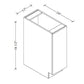 SBP12 Base Spice Rack 6"Wx34-1/2"Hx24"D