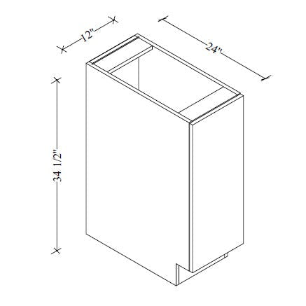 SBP12 Base Spice Rack 6"Wx34-1/2"Hx24"D