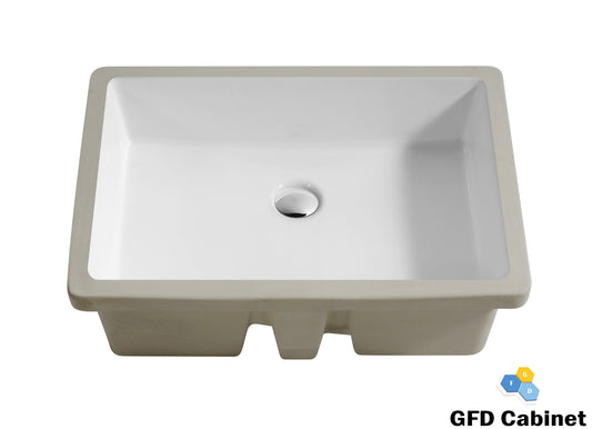 SF1202 Rectangular Ceramic Undermount Bathroom Sink
