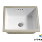 SF-1614 Rectangular Ceramic Undermount Bathroom Sink with Overflow