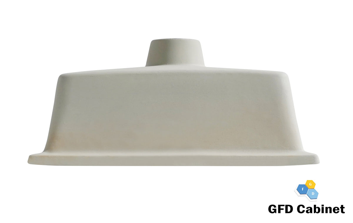 SF-1614 Rectangular Ceramic Undermount Bathroom Sink with Overflow