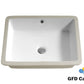 SF1915 Rectangular Ceramic Undermount Bathroom Sink with Overflow