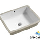 SF1915 Rectangular Ceramic Undermount Bathroom Sink with Overflow