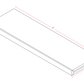 SHELF48 Shaker Style Cabinet Floating Shelf 48"Wx11"Hx1 6/7"D