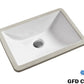 SK-1712 Rectangular Ceramic Undermount Bathroom Sink with Overflow