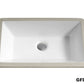 SK2113 Rectangular Ceramic Undermount Bathroom Sink with Overflow