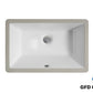 SK2113 Rectangular Ceramic Undermount Bathroom Sink with Overflow