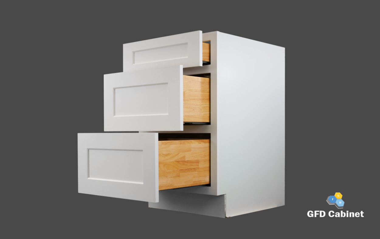 VDB1221 Shaker Style Cabinet Vanity 3-Drawer Base 12"Wx34-1/2"Hx21"D