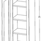 W0942 Shaker Style Wall Cabinet 9"Wx42"Hx12"D