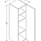 W1242 Wall Cabinet 12"Wx42"Hx12"D