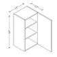 W1530 Wall Cabinet 15"Wx30"Hx12"D