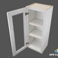 W1536GD Shaker Style Wall Cabinet With Glass Door 15"Wx36"Hx12"D
