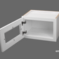 W1812GD Shaker Style Wall Cabinet With Glass Door 18"Wx12"Hx12"D
