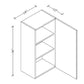 W1836 Wall Cabinet 18"Wx36"Hx12"D