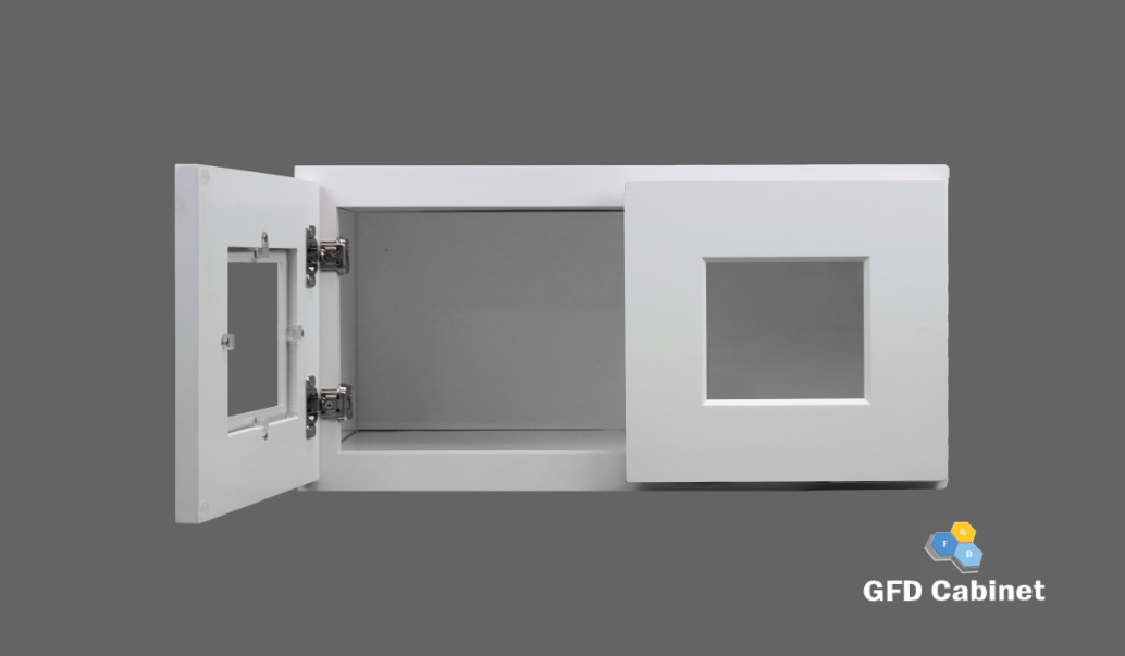 W2712GD Shaker Style Wall Cabinet With Glass Door 27"Wx12"Hx12"D