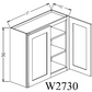 W2730 Shaker Style Wall Cabinet 27"Wx30"Hx12"D