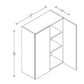 W2736 Wall Cabinet 27"Wx36"Hx12"D