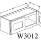 W3012 Shaker Style Wall Cabinet 30"Wx12"Hx12"D