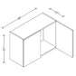 W3021 Wall Cabinet 30"Wx21"Hx12"D