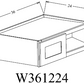 W361224 Shaker Style Wall Cabinet 36"Wx12"Hx24"D