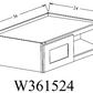 W361524 Shaker Style Wall Cabinet 36"Wx15"Hx24"D