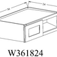W361824 Shaker Style Wall Cabinet 36"Wx18"Hx24"D