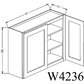 W4236 Shaker Style Wall Cabinet 42"Wx36"Hx12"D