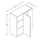 WBC2730 Wall Blind Corner Cabinet 27"Wx30"Hx12"D