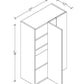 WBC2742 Wall Blind Corner Cabinet 27"Wx42"Hx12"D