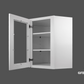 WDC2412GD Shaker Style Wall Diagonal Corner Cabinet With Glass Door 24"Wx12"Hx12"D