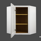 WDC2436 Shaker Style Wall Diagonal Corner Cabinet 24"Wx36"Hx12"D