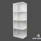 WES0942 Shaker Style Wall Cabinet Wall End Shelf 9"Wx42"Hx12"D