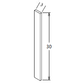 WF330 Shaker Style Cabinet Wall Filler 3"Wx30"H