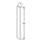 WF336 Shaker Style Cabinet Wall Filler 3"Wx36"H