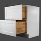 2DB30 Shaker 2-Drawer Base Cabinet 30"Wx34-1/2"Hx24"D