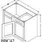 BBC42 Base Blind Corner 42"Wx34-1/2"Hx24"D