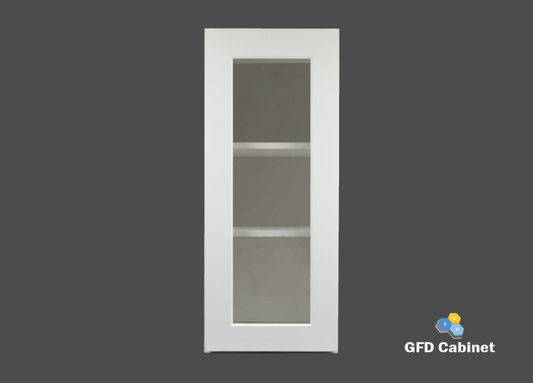 W2130GD Shaker Style Wall Cabinet With Glass Door 21"Wx30"Hx12"D