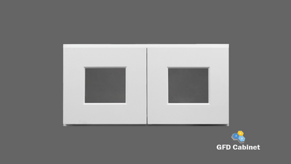 W2412GD Shaker Style Wall Cabinet With Glass Door 24"Wx12"Hx12"D