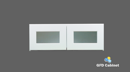 W3018GD Shaker Style Wall Cabinet With Glass Door 30"Wx18"Hx12"D