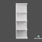 WES0942 Shaker Style Wall Cabinet Wall End Shelf 9"Wx42"Hx12"D