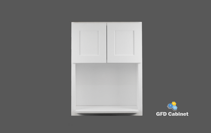 WMC2742 Shaker Style Wall Microwave Cabinet 27"Wx42"Hx12"D