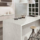 White Fusion Quartz GFD121 Countertop Prefab and Slab for sale