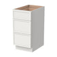 3DB12 Slim Shaker 3-Drawer Base Cabinet 12"Wx34-1/2"Hx24"D