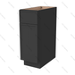 B12 Slim Shaker Base Cabinet 12"Wx34-1/2"Hx24"D