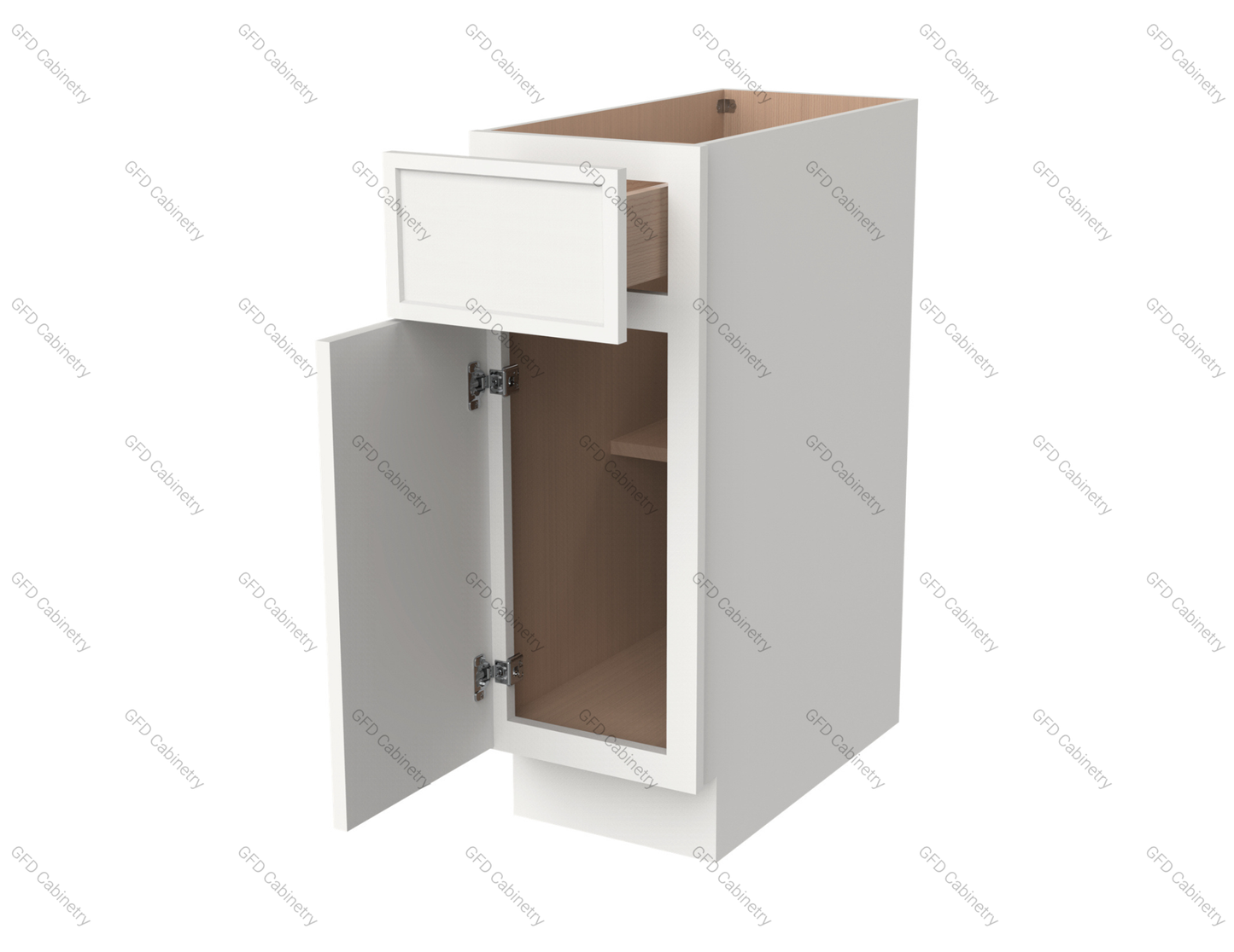 B12 Slim Shaker Base Cabinet 12"Wx34-1/2"Hx24"D