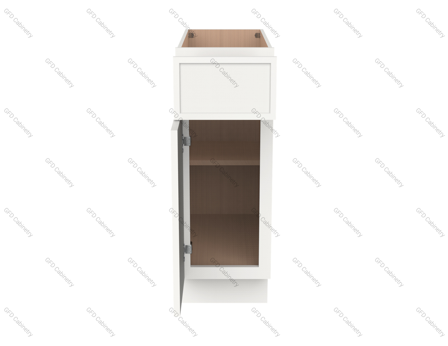 B12 Slim Shaker Base Cabinet 12"Wx34-1/2"Hx24"D