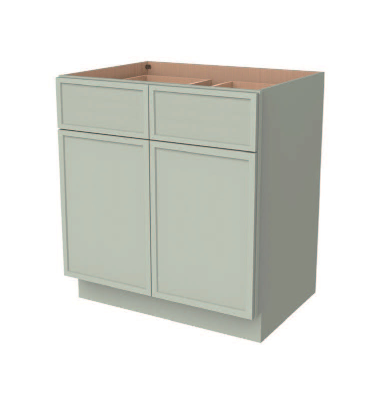 GFD Cabinetry Green Slim Shaker Color